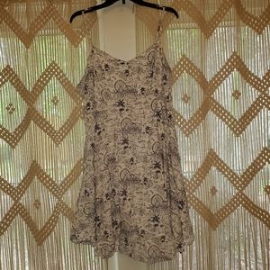 Tropical print dress